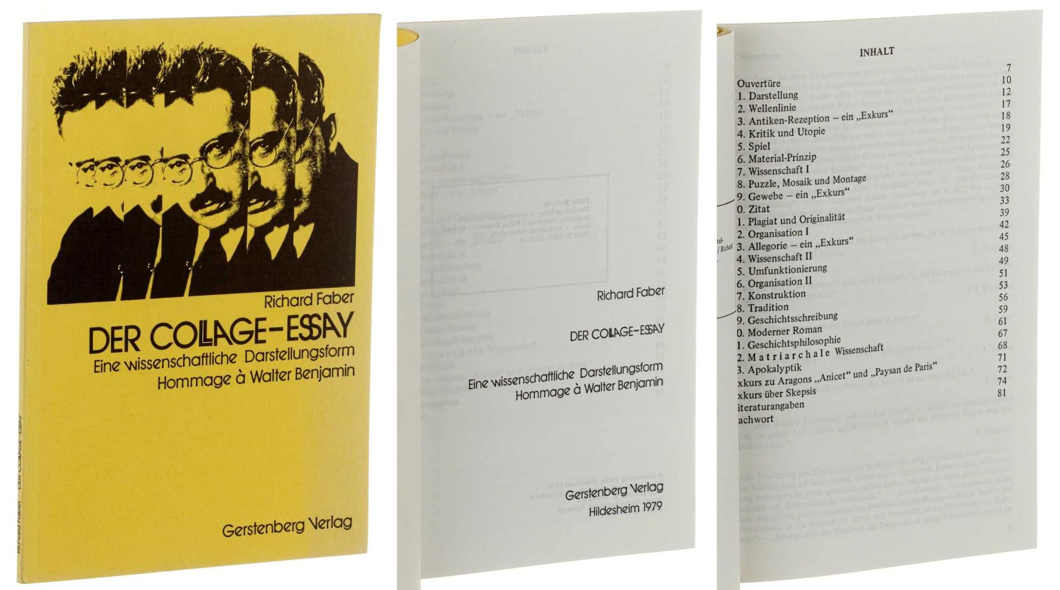 Der Collage-Essay. Eine wissenschaftliche Darstellungsform. Hommage à Walter Benjamin Science