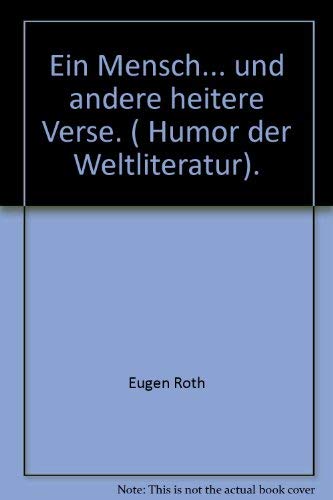 Ein Mensch... und andere heitere Verse. ( Humor der Weltliteratur). Books