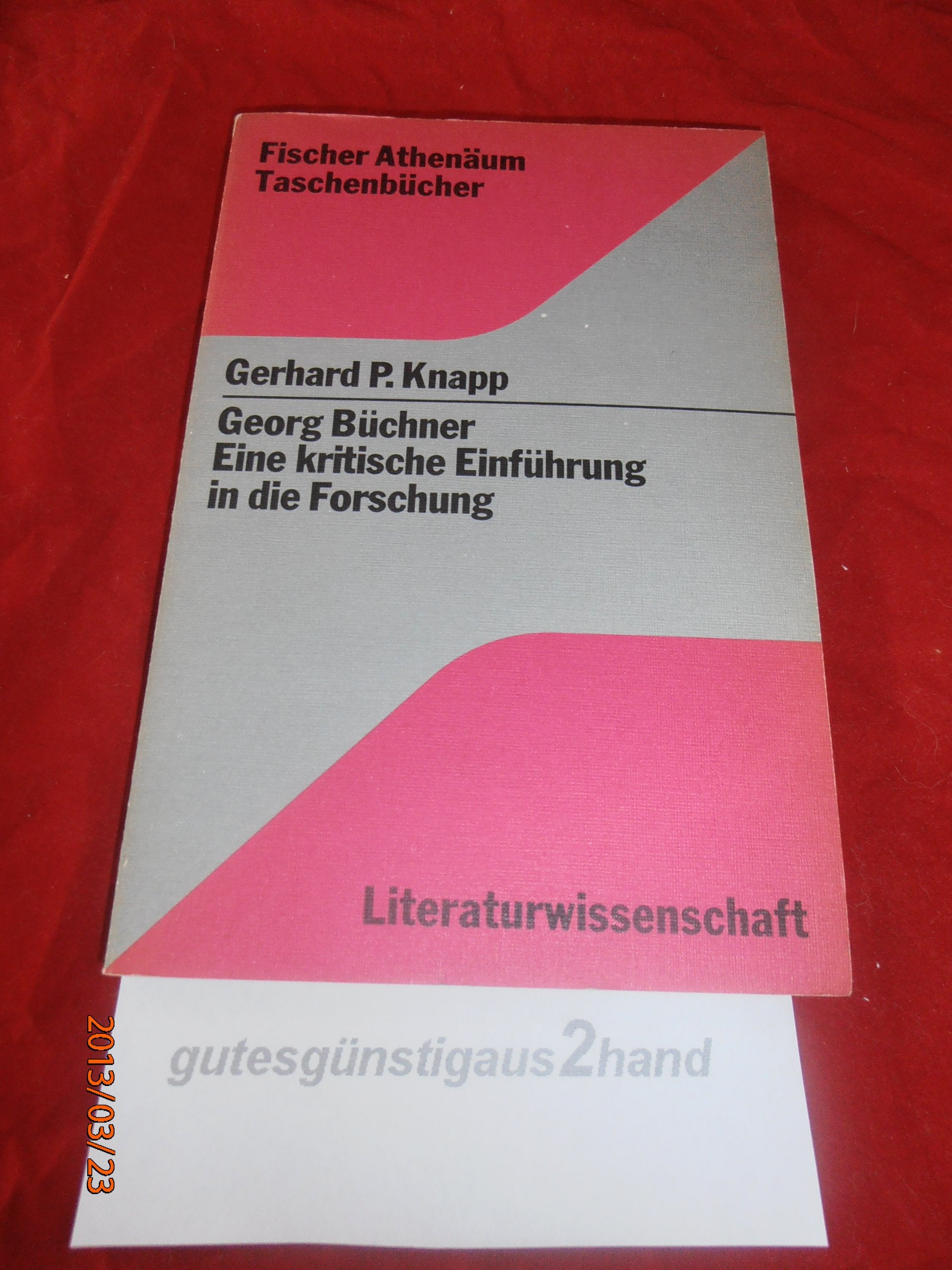 Georg Büchner. Eine kritische Einführung in die Forschung. Books