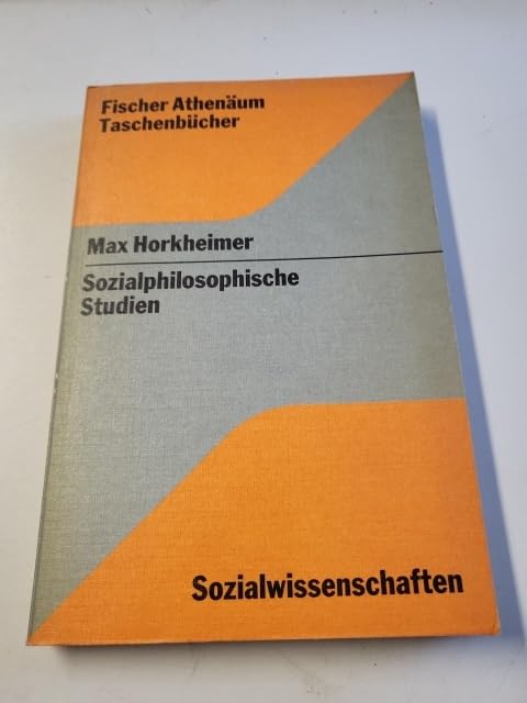 Sozialphilosophische Studien - Aufsatze, Reden Und Vortrage 1930-1972 Mit Einem Anhang Uber Universitat Und Studium, Herausgegeben Von Werner Brede Books