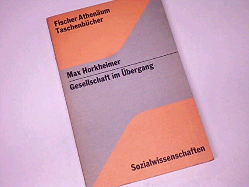 Gesellschaft im Übergang. Aufsätze, Reden und Vorträge 1942-1970. Hrsg. Werner Brede. book