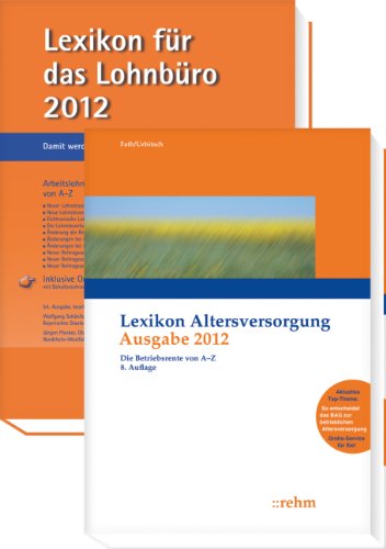 Buchpaket Lexikon für das Lohnbüro und Lexikon Altersversorgung 2012 Law