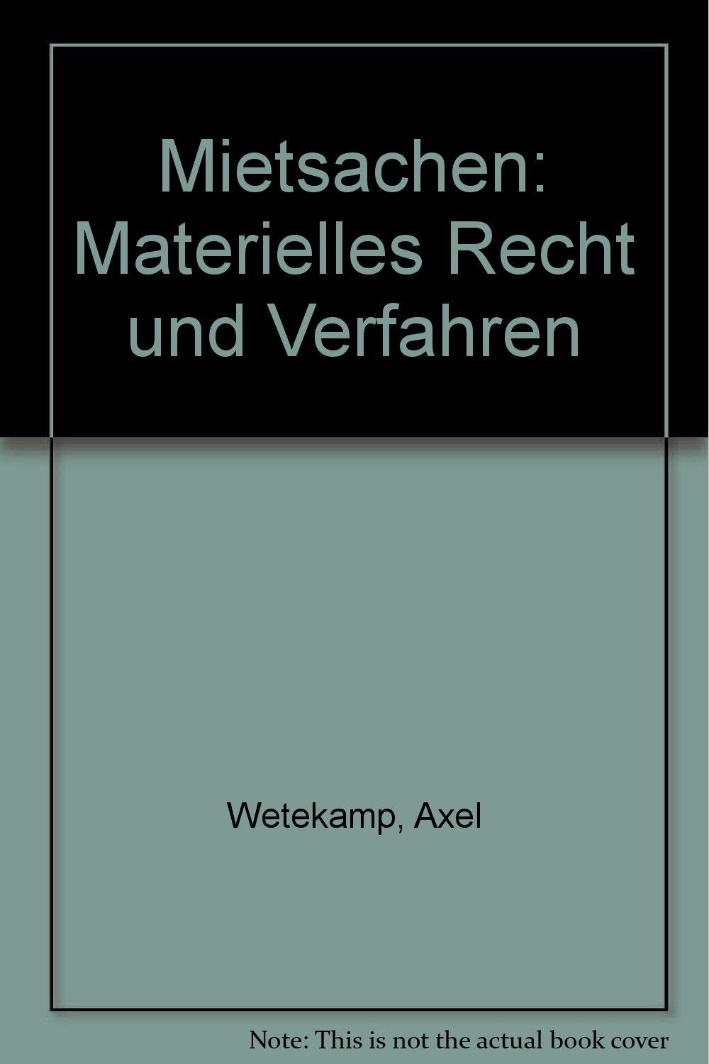 Mietsachen: Materielles Recht und Verfahren (Rehm-Anwaltsreihe) Business, Finance & Career