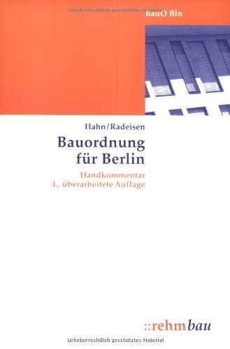 Bauordnung für Berlin (BauO Bln), Handkommentar Law