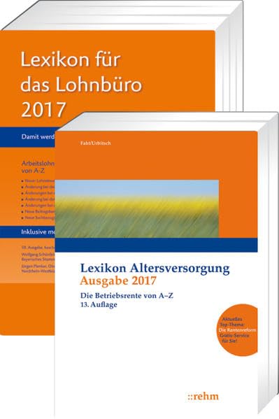 Buchpaket Lexikon für das Lohnbüro und Lexikon Altersversorgung 2017 Law