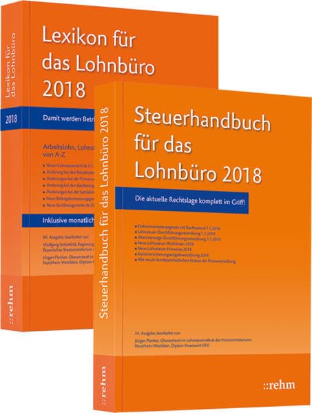 Buchpaket Lexikon für das Lohnbüro und Steuerhandbuch 2018 Law