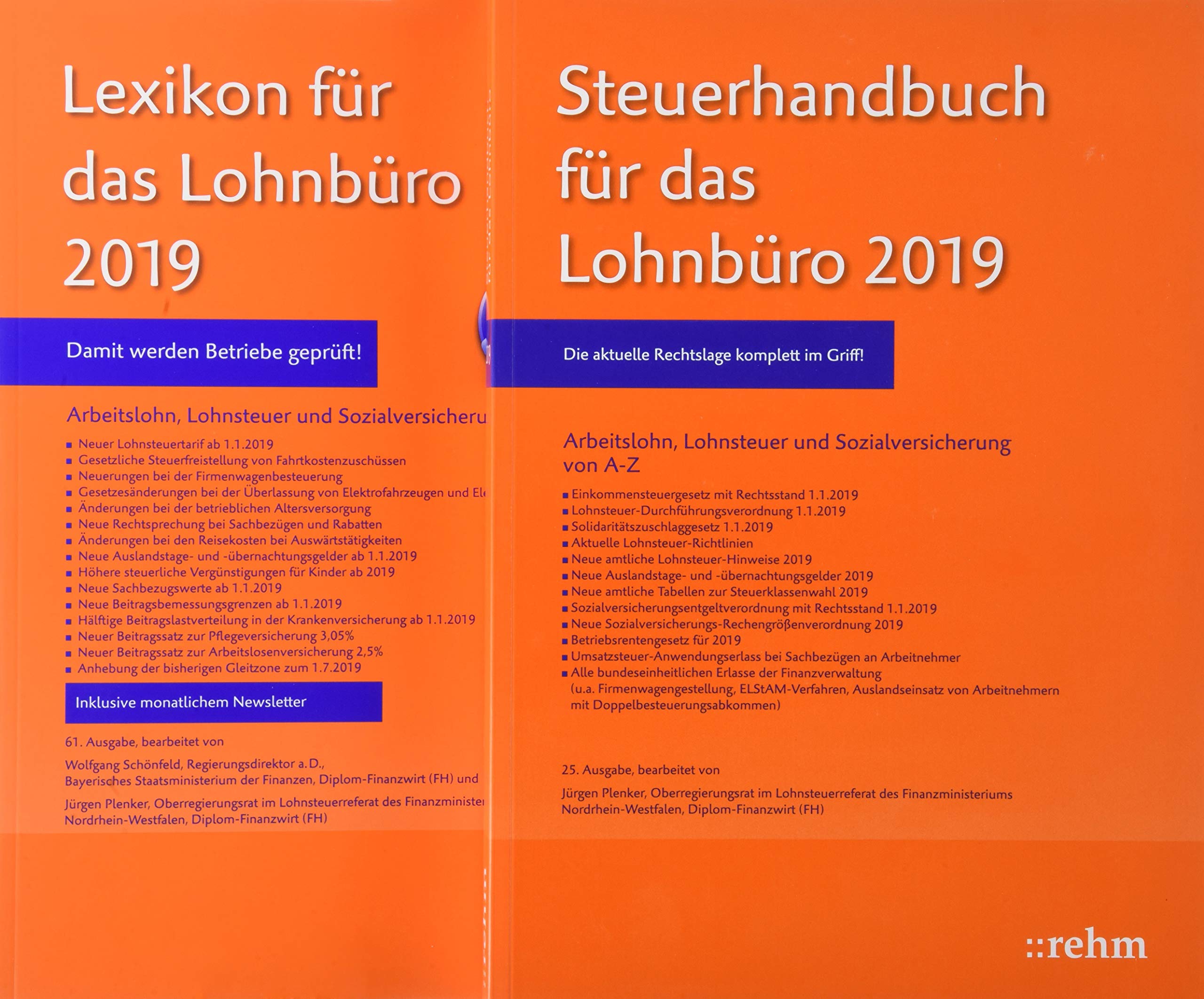 Buchpaket Lexikon für das Lohnbüro und Steuerhandbuch 2019 Law