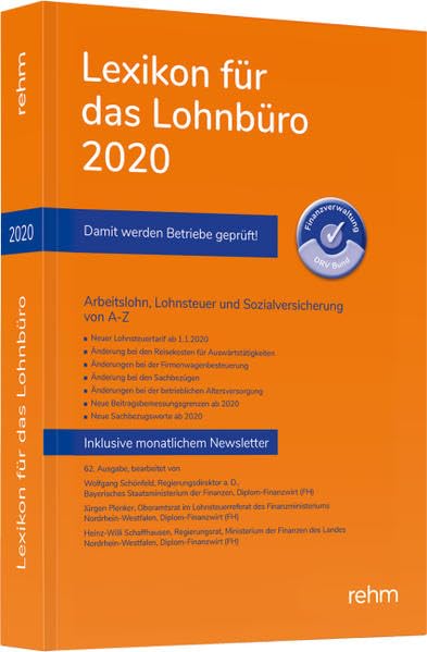 Lexikon für das Lohnbüro 2020 book