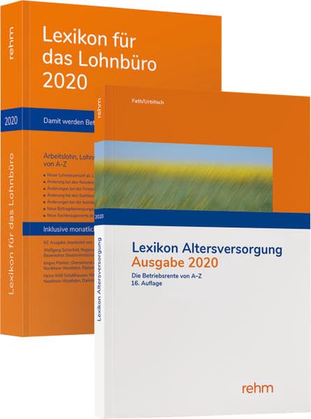 Buchpaket Lexikon für das Lohnbüro und Lexikon Altersversorgung 2020 Law