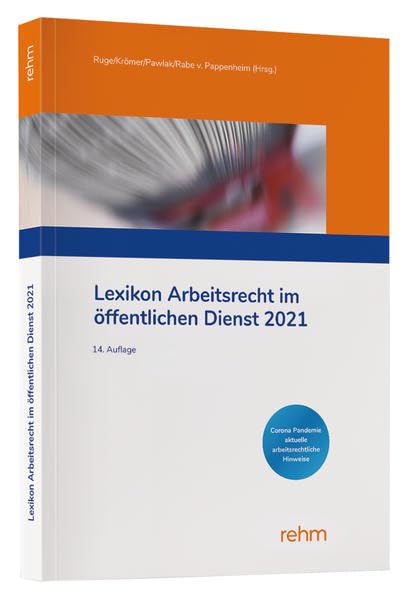 Lexikon Arbeitsrecht im öffentlichen Dienst 2021 book