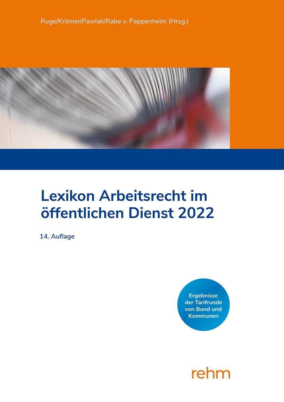 Lexikon Arbeitsrecht im öffentlichen Dienst 2022 Law Books