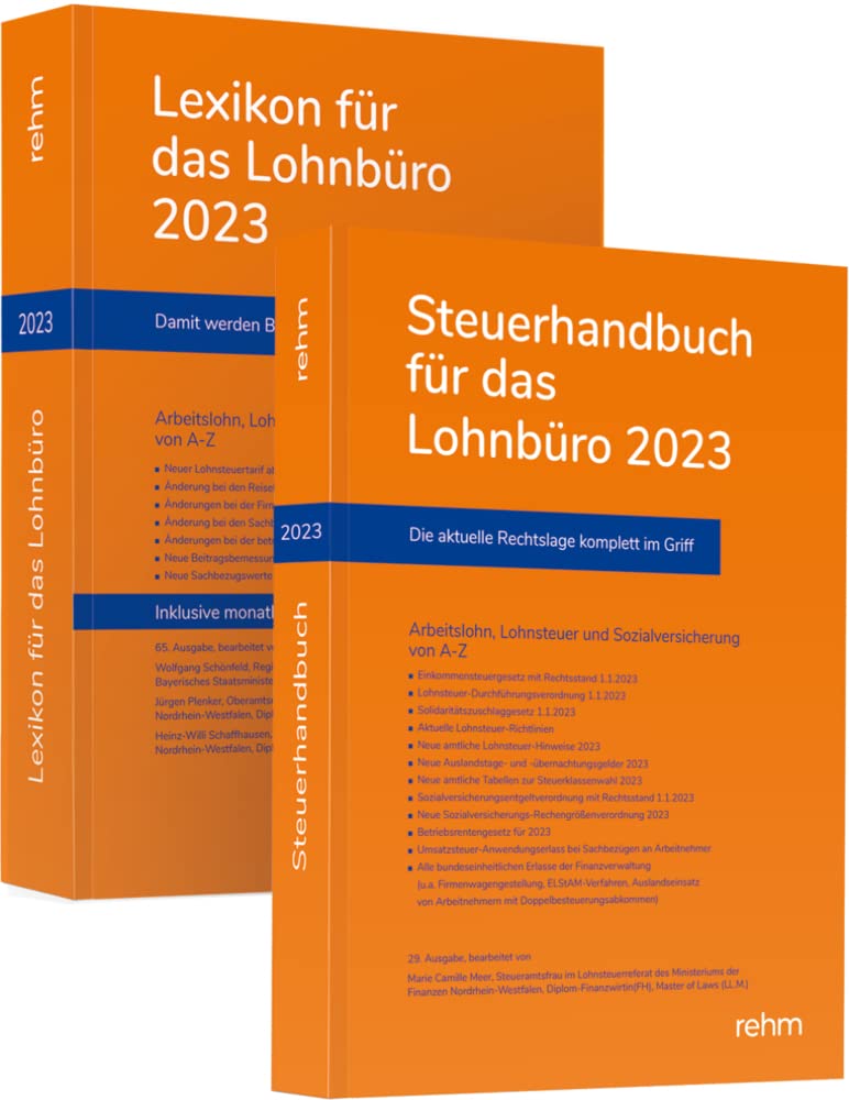 Buchpaket Lexikon für das Lohnbüro und Steuerhandbuch 2023 Law