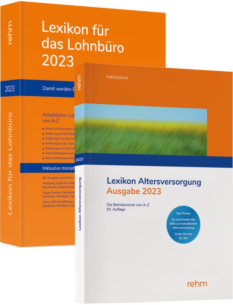 Buchpaket Lexikon für das Lohnbüro und Lexikon Altersversorgung 2023 Law