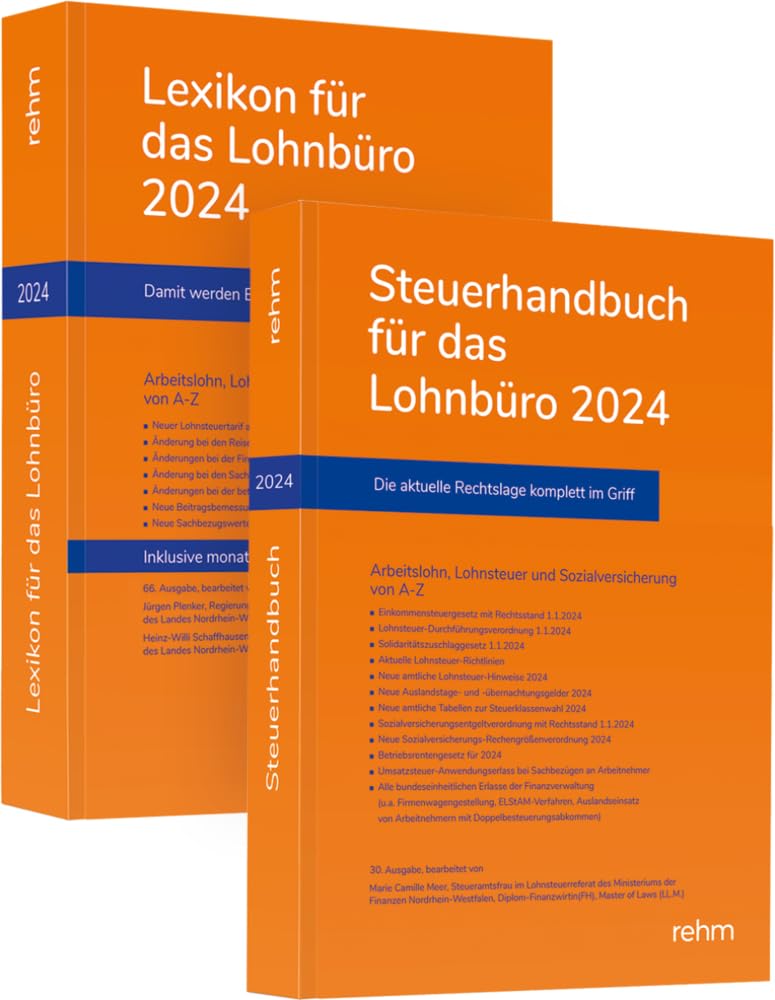 Buchpaket Lexikon für das Lohnbüro und Steuerhandbuch 2024 Law