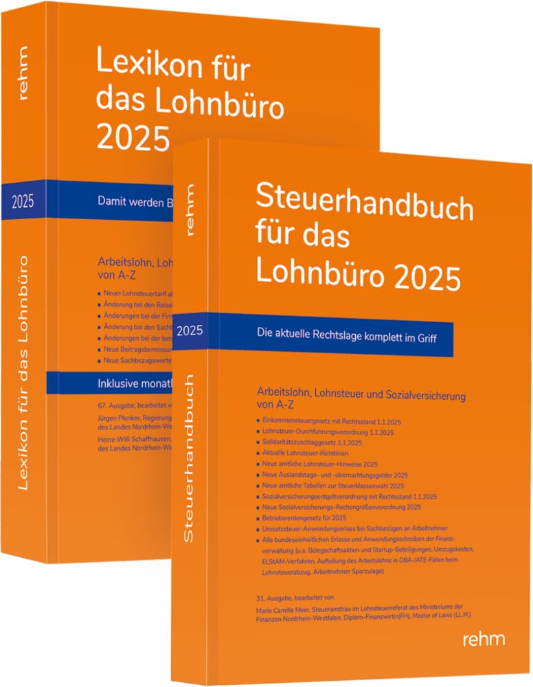 Buchpaket Lexikon für das Lohnbüro und Steuerhandbuch 2025 Law