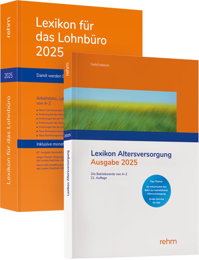 Buchpaket Lexikon für das Lohnbüro und Lexikon Altersversorgung 2025 Law