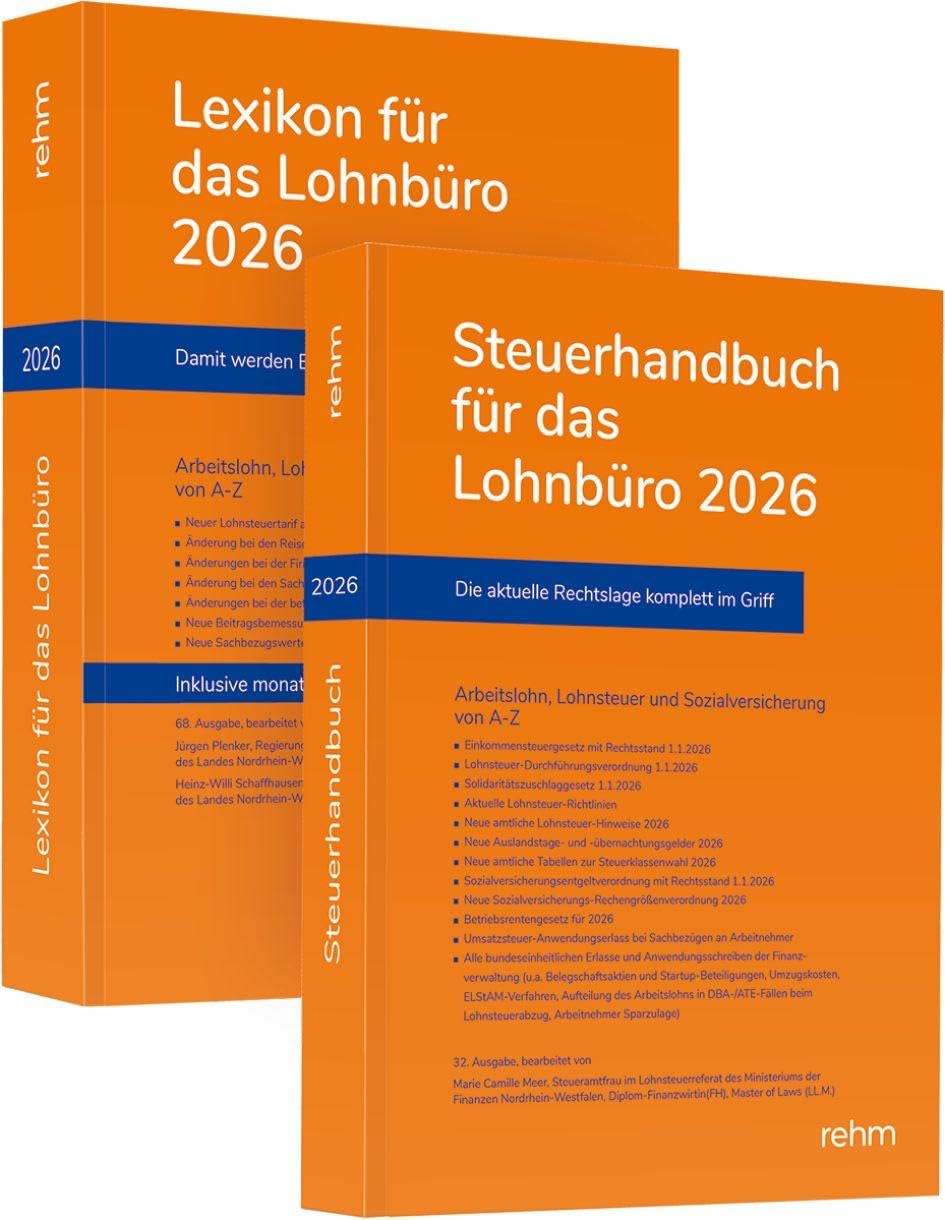 Buchpaket Lexikon für das Lohnbüro und Steuerhandbuch 2026 Law