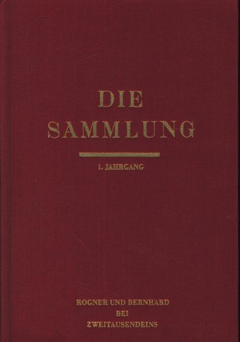 Die Sammlung. Literarische Monatsschrift unter dem Patronat von André Gide, Aldous Huxley, Heinrich Mann. 2 Bände. 1. Jahrgang 1934 und 2. Jahrgang 1935 Professional & Reference Books