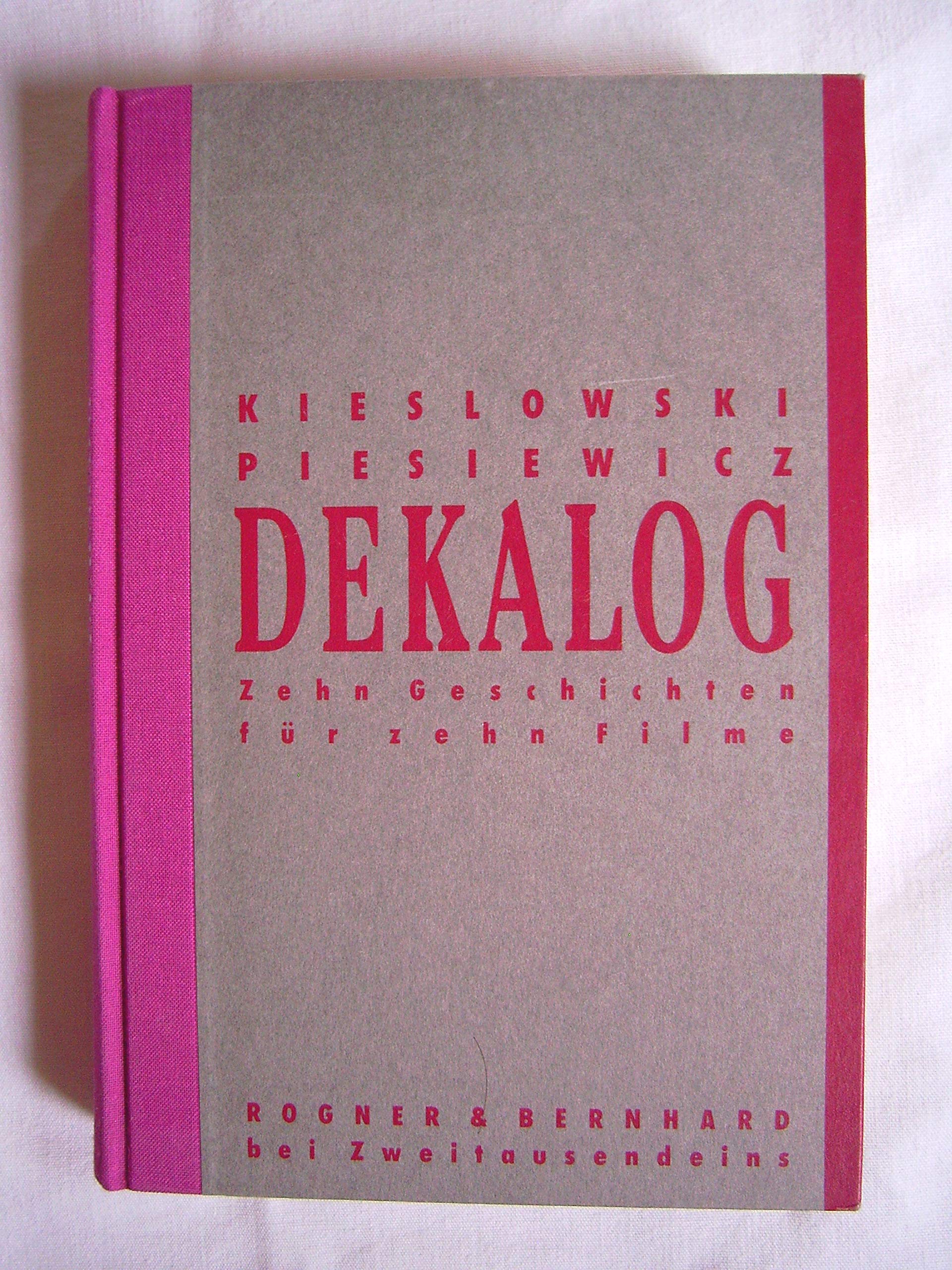 Dekalog. Zehn Geschichten für zehn Filme Books