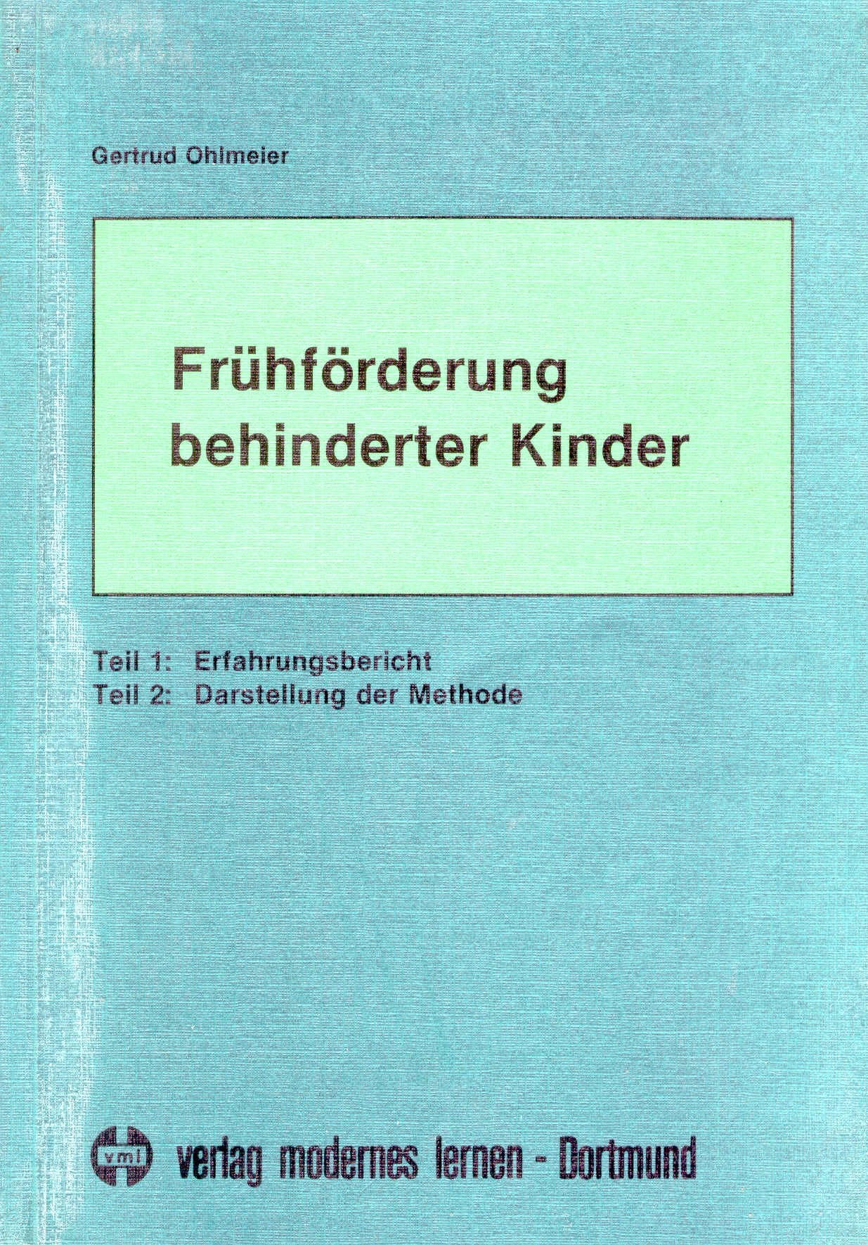 Product Image: Frühförderung behinderter Kinder