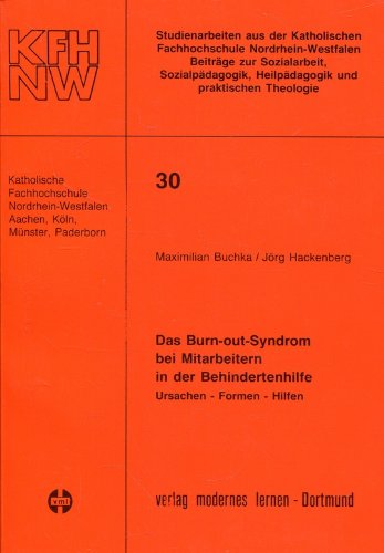 Das Burn-out-Syndrom bei Mitarbeitern in der Behindertenhilfe Books