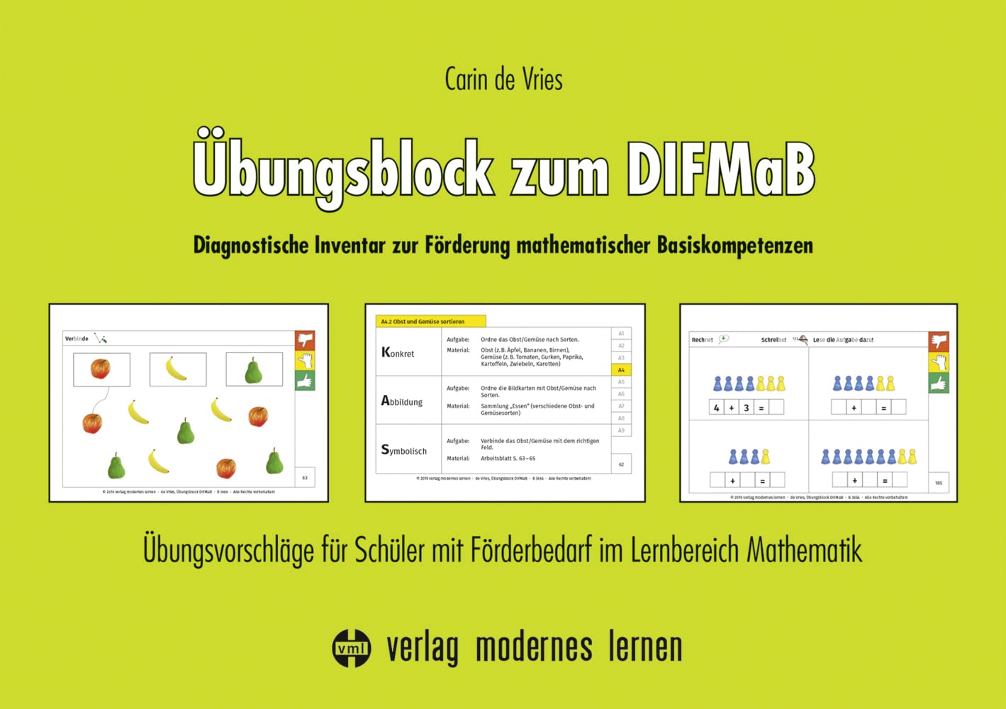 Übungsblock zum DIFMaB (Diagnostisches Inventar zur Förderung mathematischer Basiskompetenzen): Übungsvorschläge für Schüler mit Förderbedarf im Lernbereich Mathematik Education & Training
