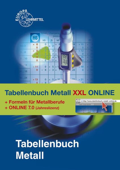 Tabellenbuch Metall XXL ONLINE: Tabellenbuch, Formelsammlung und Tabellenbuch Metall 7.0 ONLINE Business, Finance & Career