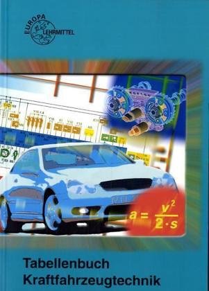 Tabellenbuch Kraftfahrzeugtechnik (ohne Formelsammlung): Tabellen - Formeln - Übersichten - Normen für Rechnen, Fachkunde, Werkstoffkunde, Zeichnen (Europa-Fachbuchreihe Kraftfahrzeugtechnik) Business & Technology