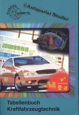 Tabellenbuch Kraftfahrzeugtechnik (mit Formelsammlung): Tabellen - Formeln - Übersichten - Normen für Rechnen, Fachkunde, Werkstoffkunde, Zeichnen (Europa-Fachbuchreihe Kraftfahrzeugtechnik) Business & Technology