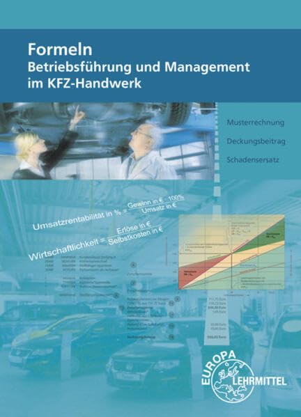 Formeln Betriebsführung und Management im KFZ-Handwerk Business, Finance & Career