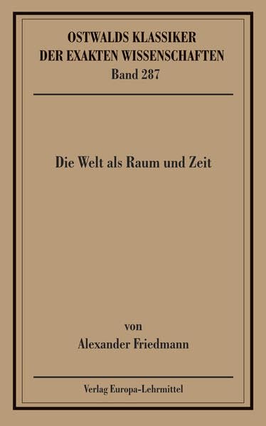 Die Welt als Raum und Zeit (Friedmann) Business, Finance & Career