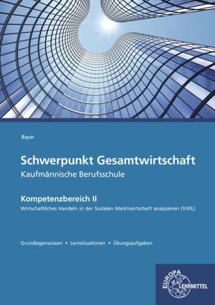 Schwerpunkt Gesamtwirtschaft Kaufmännische Berufsschule: Kompetenzbereich II Wirtschaftliches Handeln in der Sozialen Marktwirtschaft analysieren (VWL) Business, Finance & Career