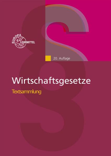 Product Image: Wirtschaftsgesetze Textsammlung