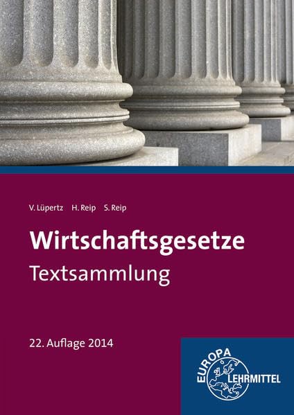 Wirtschaftsgesetze Textsammlung Business, Finance & Career Books