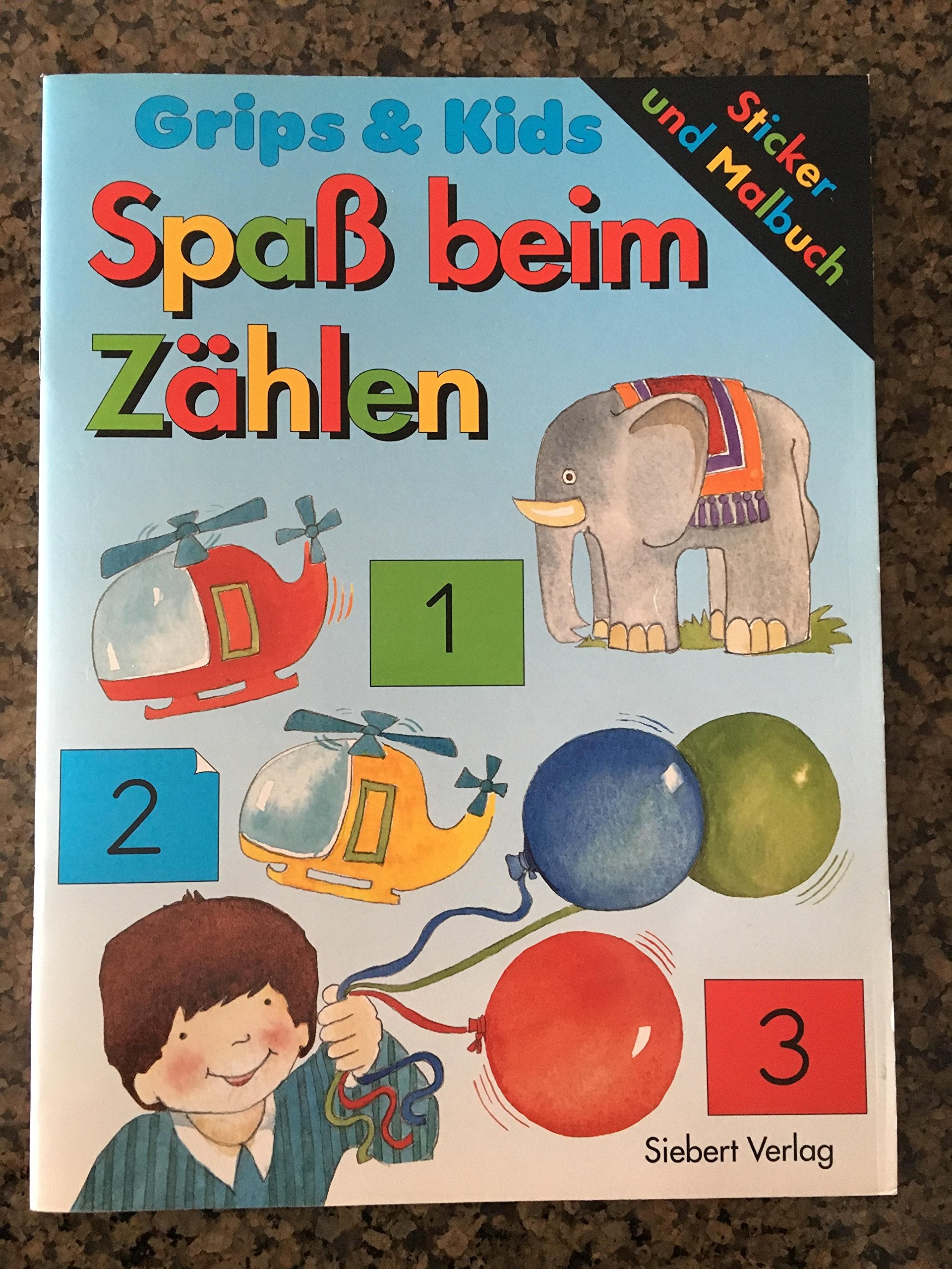 Grips und Kids. Spaß beim Zählen. Sticker und Malbuch. Books