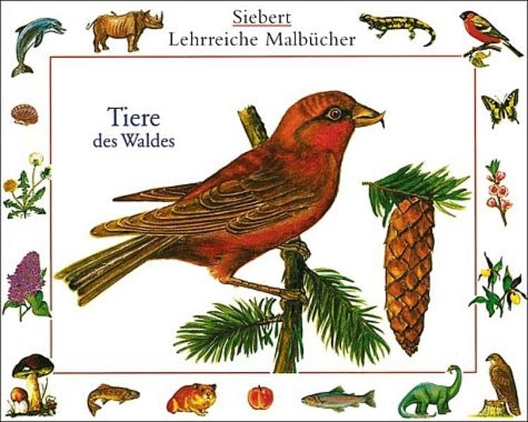 Tiere des Waldes: Malbuch. Verpackungseinheit (Siebert lehrreiche Malbücher) Books
