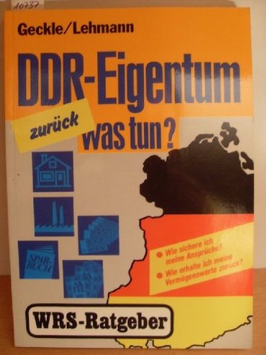 Product Image: DDR-Eigentum zurück - was tun?