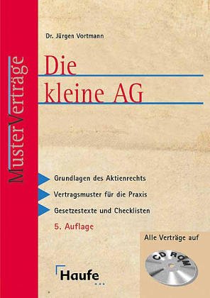 WRS Musterverträge, Die kleine AG, m. CD-ROM Books