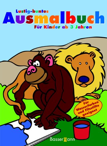 Lustig-buntes Ausmalbuch: Für Wasserfarben und Filzstifte geeignet Non-fiction