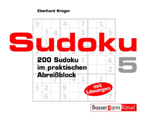 Sudoku Block 5: 200 Sudoku im praktischen Abreißblock Leisure & Fun