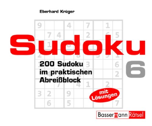 Sudoku Block 6: 200 Sudoku im praktischen Abreißblock Leisure & Fun