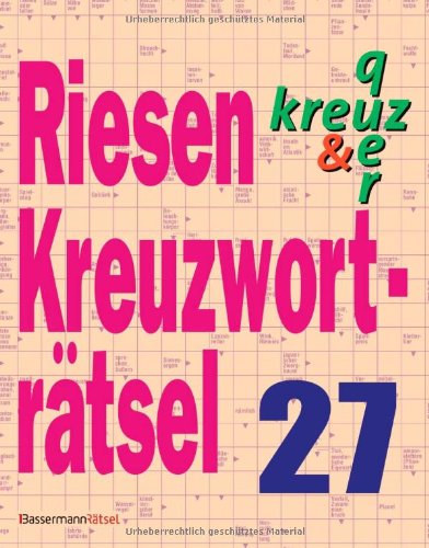 Riesenkreuzworträtsel 27 Leisure & Fun