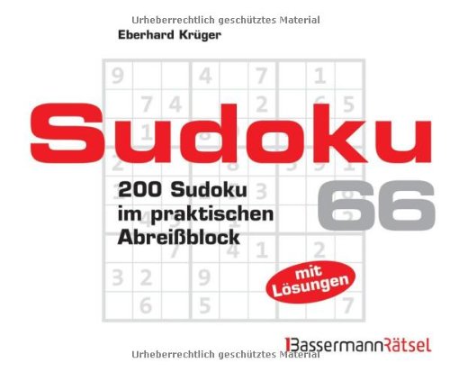 Sudoku Block 66: 200 Sudoku im praktischen Abreißblock Leisure & Fun