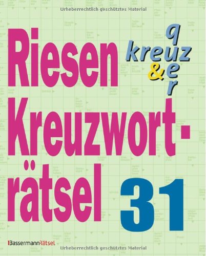Riesen-Kreuzworträtsel 31 Leisure & Fun