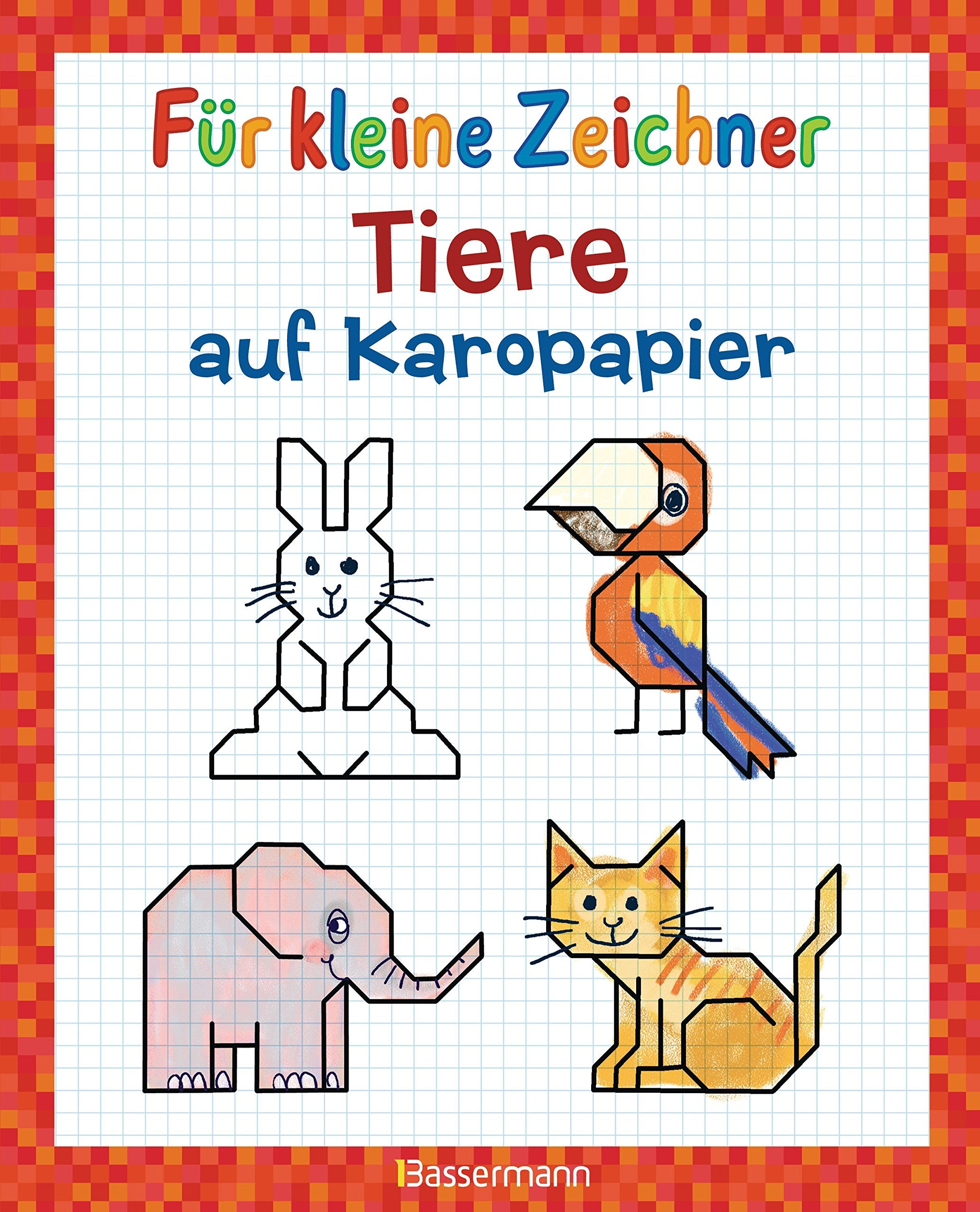 Für kleine Zeichner - Tiere auf Karopapier Hobbies & Crafts