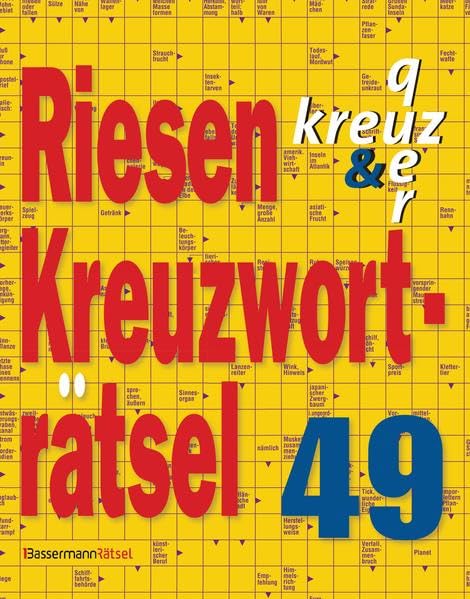Riesen-Kreuzworträtsel 49 Leisure & Fun