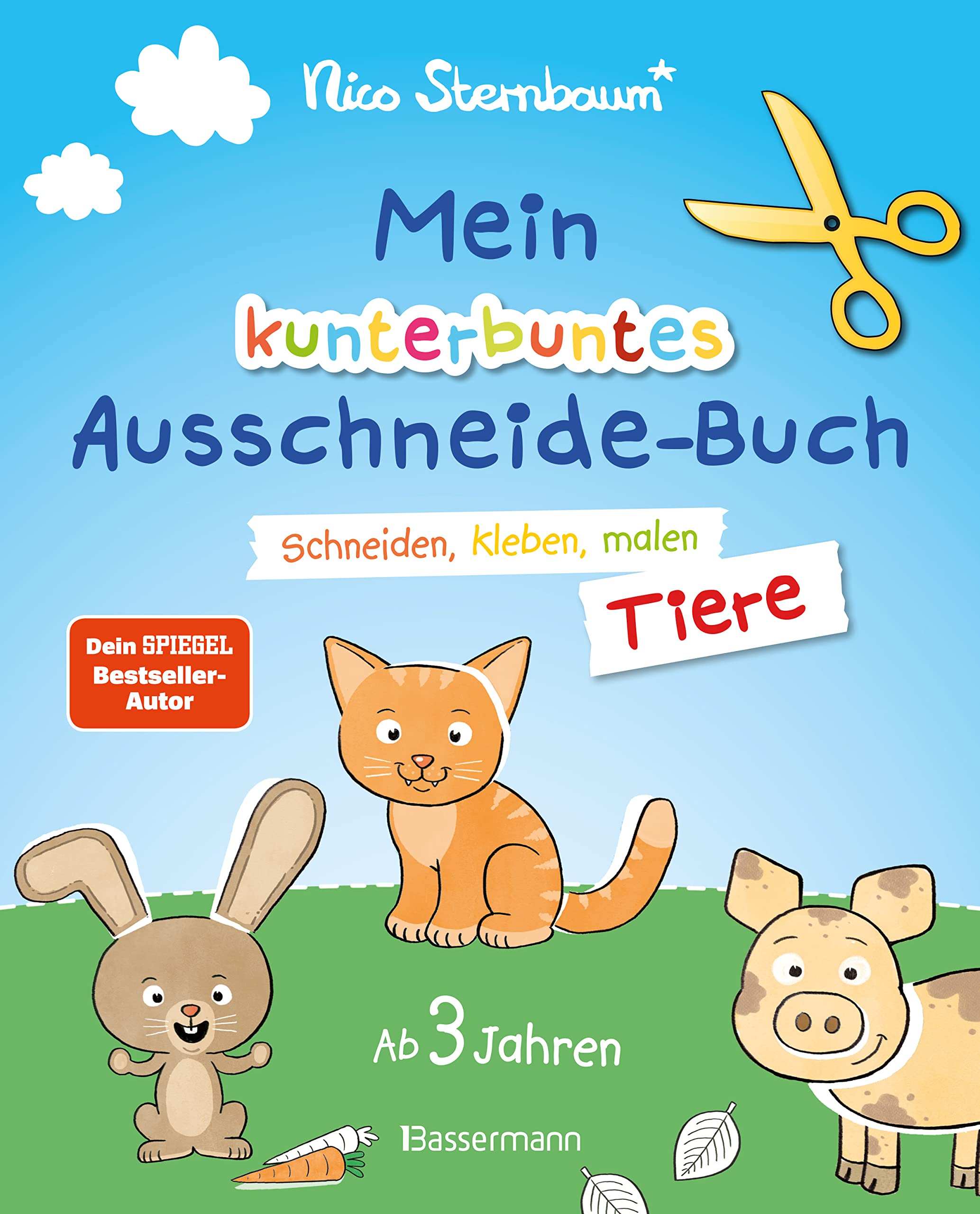 Mein kunterbuntes Ausschneidebuch - Tiere. Schneiden, kleben, malen ab 3 Jahren. Mit Scherenführerschein: Ein erstes Bastelbuch mit perforierten Seiten zum leichten Heraustrennen Hobbies & Crafts