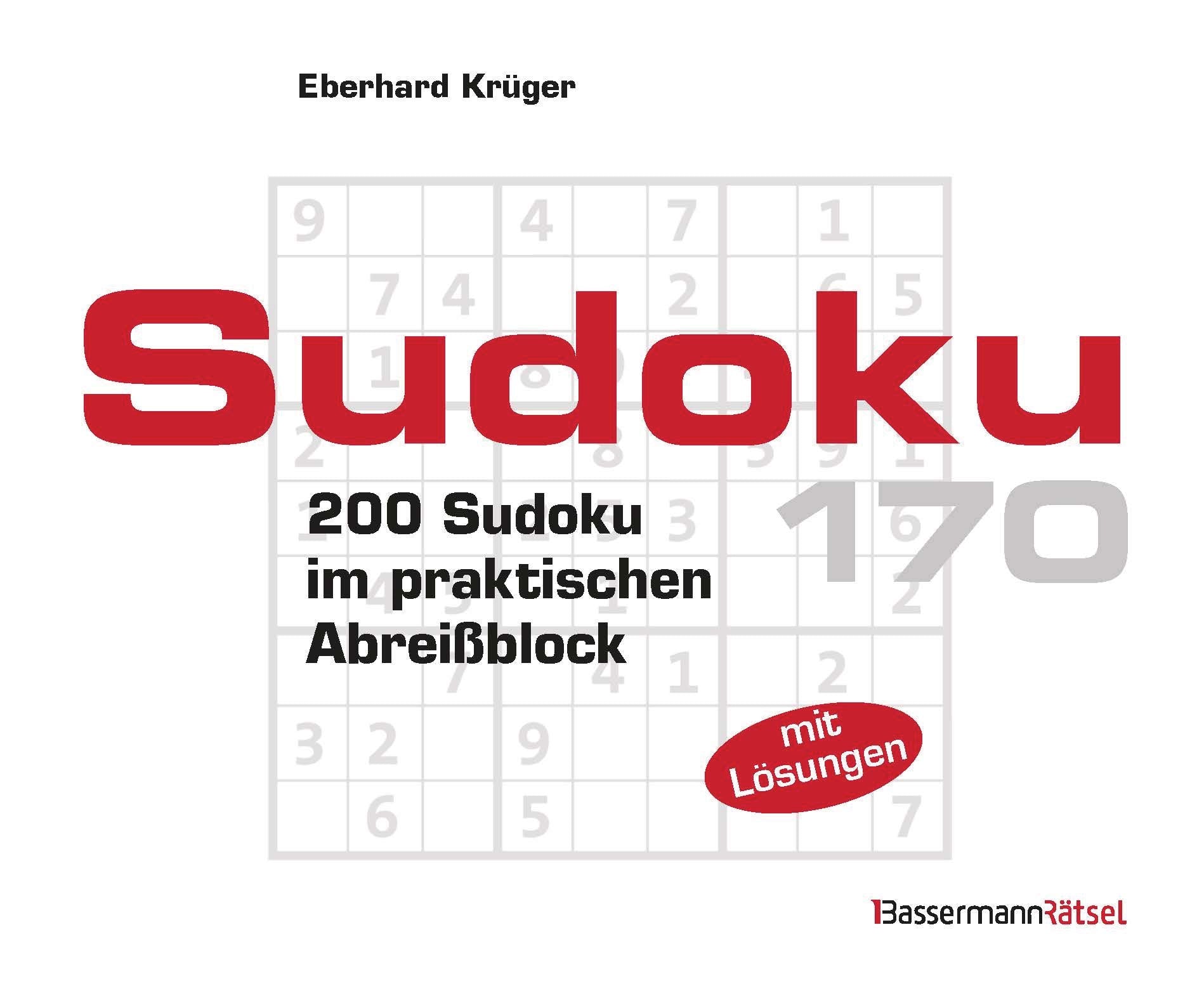 Sudoku Block 170: 200 Sudoku im praktischen Abreißblock Leisure & Fun