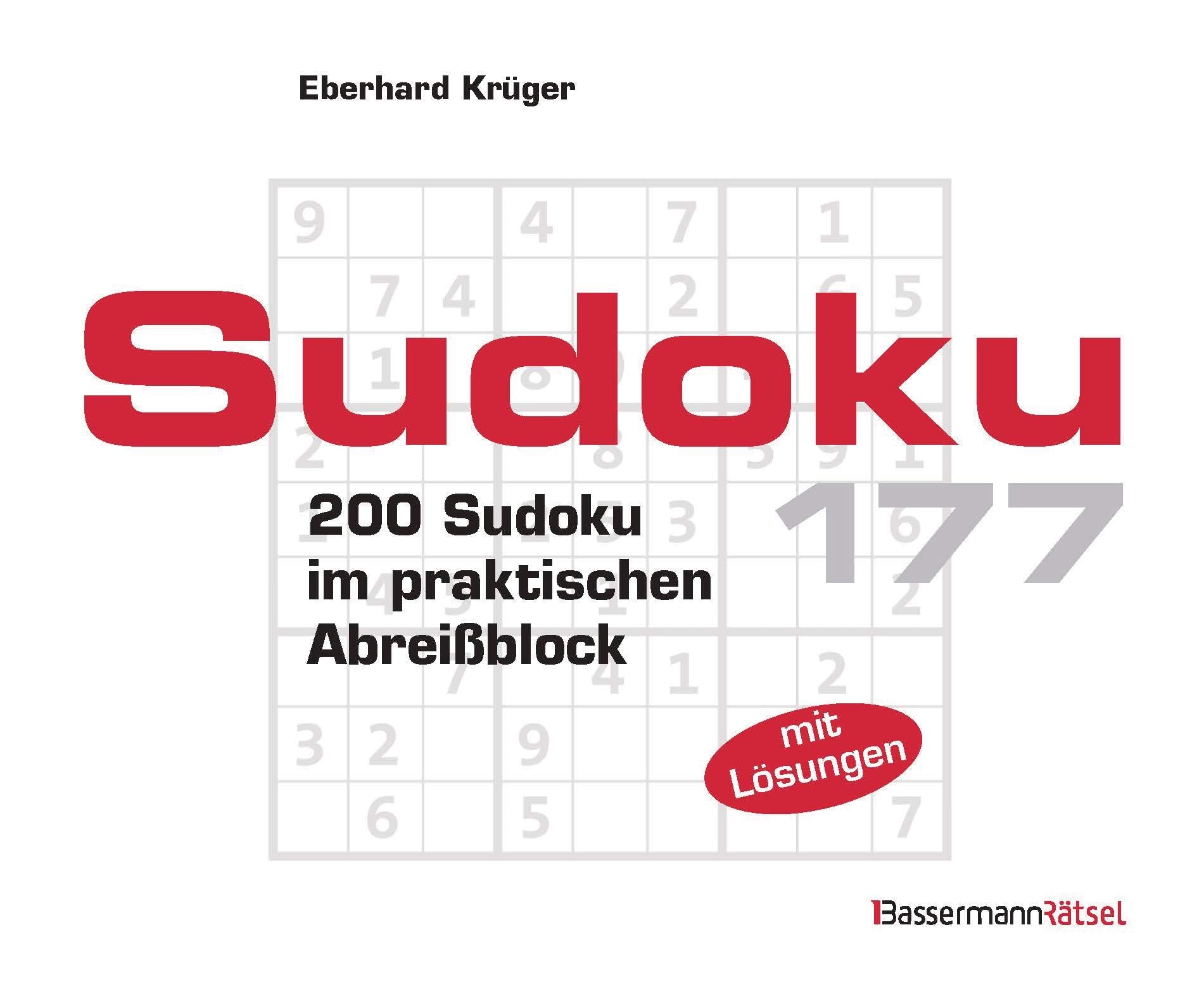 Sudoku Block 177: 200 Sudoku im praktischen Abreißblock Books
