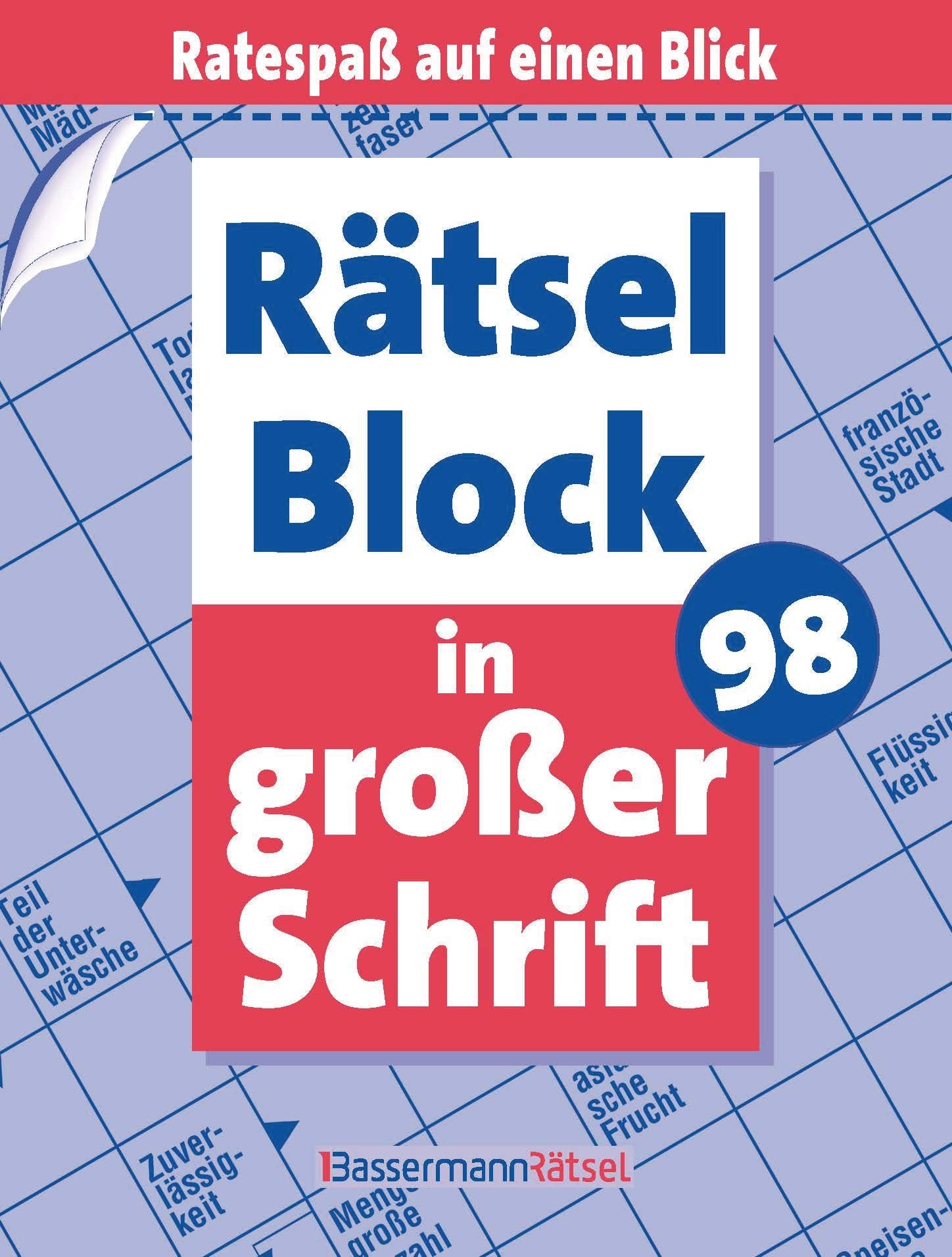 Rätselblock in großer Schrift 98 Books